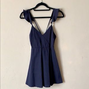 Navy mini dress